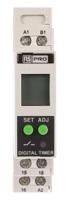 896-6854 RS PRO DIN Rail Mount Timer Relay, 24 → 240V ac/dc, 1-Contact, 01. s → 999h, SPDT