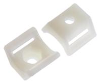 151-25219-ny3256-pa66-na HellermannTyton Self Adhesive Natural Cable Tie Mount 12 mm x 13.5mm, 8mm Max. Cable Tie Width