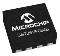 sst26vf064b-104imn Microchip 64Mbit SPI Flash Memory 8-Pin WDFN, SST26VF064B-104I/MN
