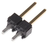 tsw-102-07-l-s Samtec TSW Series Straight Through Hole Pin Header, 2 Contact(s), 2.54 mm Pitch, 1 Row, Unshrouded