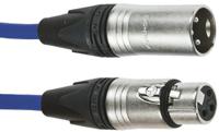 101-066-001-blue Van Damme Male 3 Pin XLR to Female 3 Pin XLR  Cable, Blue, 5m