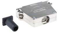 fmk4g-k201-1731110065 FCT from Molex FMK Series Die Cast Zinc D Sub Backshell, 37 Way, Strain Relief