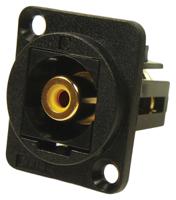 898-7630 RS PRO Black Panel Mount RCA Socket