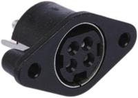kpjx-pm-4s Kycon, KPJX DC Socket Rated At 7.5A, 20 V dc, Panel Mount, length 25.2mm, Tin