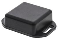 1551nflbk Hammond 1551 Series Black ABS Enclosure, IP54, Flanged, Black Lid, 35 x 35 x 15mm