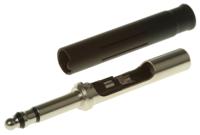 np3tt-p-b Neutrik Jack Connector 4.4 mm Cable Mount Stereo Plug, 3Pole