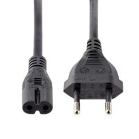 pxtnb2seu1m StarTech.com Straight CEE 7/16 Plug to Straight IEC C7 Socket Power Cord, 1m