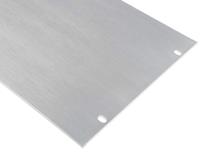 439-3233 RS PRO Unpainted Aluminium Front Panel, 5U, 482.6 x 221.5mm