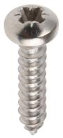 522-1410 RS PRO Plain Stainless Steel Pan Head Self Tapping Screw, N°4 x 1/2in Long 13mm Long