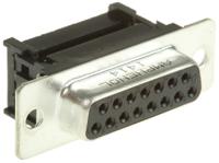 l17dafra15s Amphenol Communications Solutions DFR 15 Way Right Angle Cable Mount D-sub Connector Socket, 2.74mm Pitch