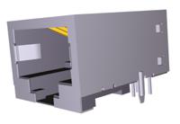406732-2 TE Connectivity 406732 Series Female RJ45 Connector, PCB Mount, Cat5 Right Angle 1 Port 8 -Way