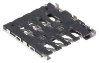 78727-0001 Molex 6 Way Right Angle Micro Memory Card Connector With Solder Termination