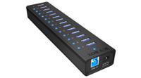 ib-ac6113 ICY BOX 13 Port USB 3.0 USB A, USB B  Hub, Adapter Powered, 195 x 45 x 25mm