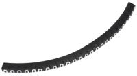 901-10356 HellermannTyton Helagrip Slide On Cable Markers, White on Black, Pre-printed "0", 2 → 5mm Cable, for Cables &