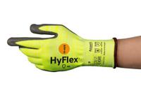 11423070 Ansell Hyflex Yellow Polyamide Polyamide Work Gloves, Size 7, Aqua Polymer Coating