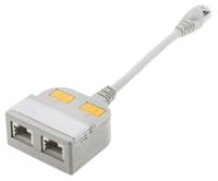 400-9001 RS PRO 2-Port RJ45 T-Adapter, Cat5, Shielded