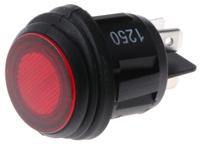 kdh3aea2rbb ZF Illuminated DPST, On-Off Rocker Switch Panel Mount