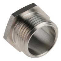 471-1366 RS PRO Male Bush, Conduit Fitting, 20mm Nominal Size, 316 Stainless Steel, Silver IP67 rating
