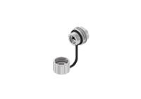 17-150134 CONEC 17 Series Single-Port RJ45 Receptacle Assembly Kit, Cat6a, Shielded