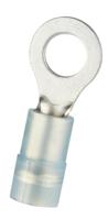 270-7633 RS PRO Insulated Crimp Ring Terminal, M5 Stud Size, 1.5mm² to 2.5mm² Wire Size, Blue