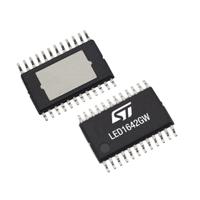 led1642gwxttr STMicroelectronics LED1642GWXTTR Gate Driver, 40 mA 24-Pin 5.5 V, TSSOP-24
