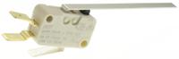 d453-v3ll ZF Long Leaf Lever Micro Switch, Tab Terminal, 16 A @ 250 V ac, SPDT