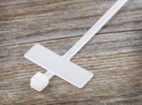 390-274 RS PRO Cable Tie, 100mm x 2.5 mm, White Nylon, Pk-100