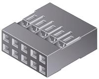 65043-032elf Amphenol ICC, Mini-PV Female Connector Housing, 2.54mm Pitch, 10 Way, 2 Row