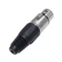208-5181 RS PRO Cable Mount XLR Connector, Female, 75 V, 6 Way, Nickel Plating
