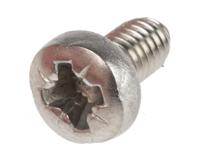 914-1504 RS PRO Pozi M3.5 Pan A2 304 Stainless Steel Machine Screws DIN 7985 x 6.0mm