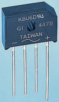 kbu6m-e451 Vishay Bridge Rectifier, 6A, 1000V, 4-Pin