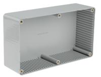 bim2006ip-gy CAMDENBOSS Series 2000 Series Grey ABS Enclosure, IP65, Flanged, Grey Lid, 210 x 110 x 60mm