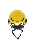 10194787 MSA Safety V-Gard H1 Black, Yellow Safety Helmet with Chin Strap, AdjustableVentilated