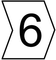 901-10532-909-2932-pvc HellermannTyton Helagrip Slide On Cable Markers, Black on White, Pre-printed "6", 1 → 3mm Cable, 901-10532