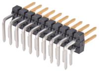 90122-0770 Molex C-Grid III Series Right Angle Through Hole Pin Header, 20 Contact(s), 2.54 mm Pitch, 2 Row, Unshrouded