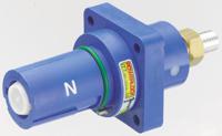 npdft-n-bl-l-t4 ITT Cannon, Veam Powerlock Blue Panel Mount Industrial Power Socket, Rated At 400A, 1.0 kV