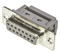 09662186500 HARTING D-Sub Standard 15 Way Right Angle Cable Mount D-sub Connector Socket, 2.77mm Pitch
