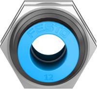 qss-12 Festo QSS Series Bulkhead Tube-to-Tube Adaptor, Push In 12 mm to Push In 12 mm, Tube-to-Tube Connection Style, 153161