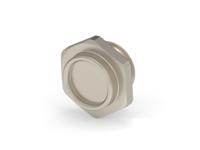 284067-e ERNI Tan Connector Hardware, Shell Size 13mm for use with M8 Connector