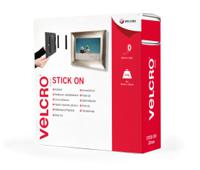 vel-ec60355 Velcro Adhesive Black Hook & Loop Tape, 20mm x 25m