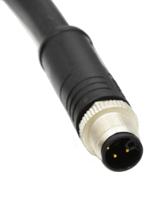 msxs-08bmmd-sl8001 Amphenol Industrial Circular Connector, 8 Contacts, Cable, M12 Connector, Plug, Male, IP68, MSXS Series