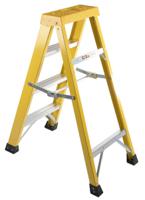 553-838 RS PRO Fibreglass 4 steps Step Ladder, 1.0m platform height