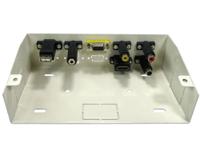 229-9950 RS PRO 7 Way Female Audio & Video Faceplate