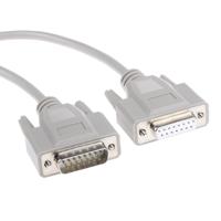 1656275 Phoenix Contact Male 15 Pin D-sub to Female 15 Pin D-sub Serial Cable, 2m PVC