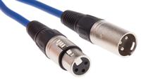 742-4497 RS PRO Female 3 Pin XLR to Male 3 Pin XLR  Cable, Blue, 1m