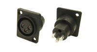 136-024 RS PRO Panel Mount XLR Connector, Female, 250 V ac, 3 Way, Nickel, Silver Plating