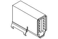55445-1029 Molex 10 Way Right Angle Through Hole Firewire Connector, Socket