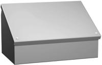 1488hj9 Hammond 1488 Series Grey Steel Desktop Enclosure, Sloped Front, 305 x 406 x 233mm