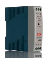 mdr-20-15 MEAN WELL MDR Switched Mode DIN Rail Power Supply, 85 → 264V ac ac Input, 15V dc dc Output, 1.34A Output, 20W