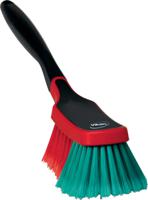 525252 Vikan Soft Bristle Black Scrubbing Brush, 45mm bristle length, Polyester bristle material